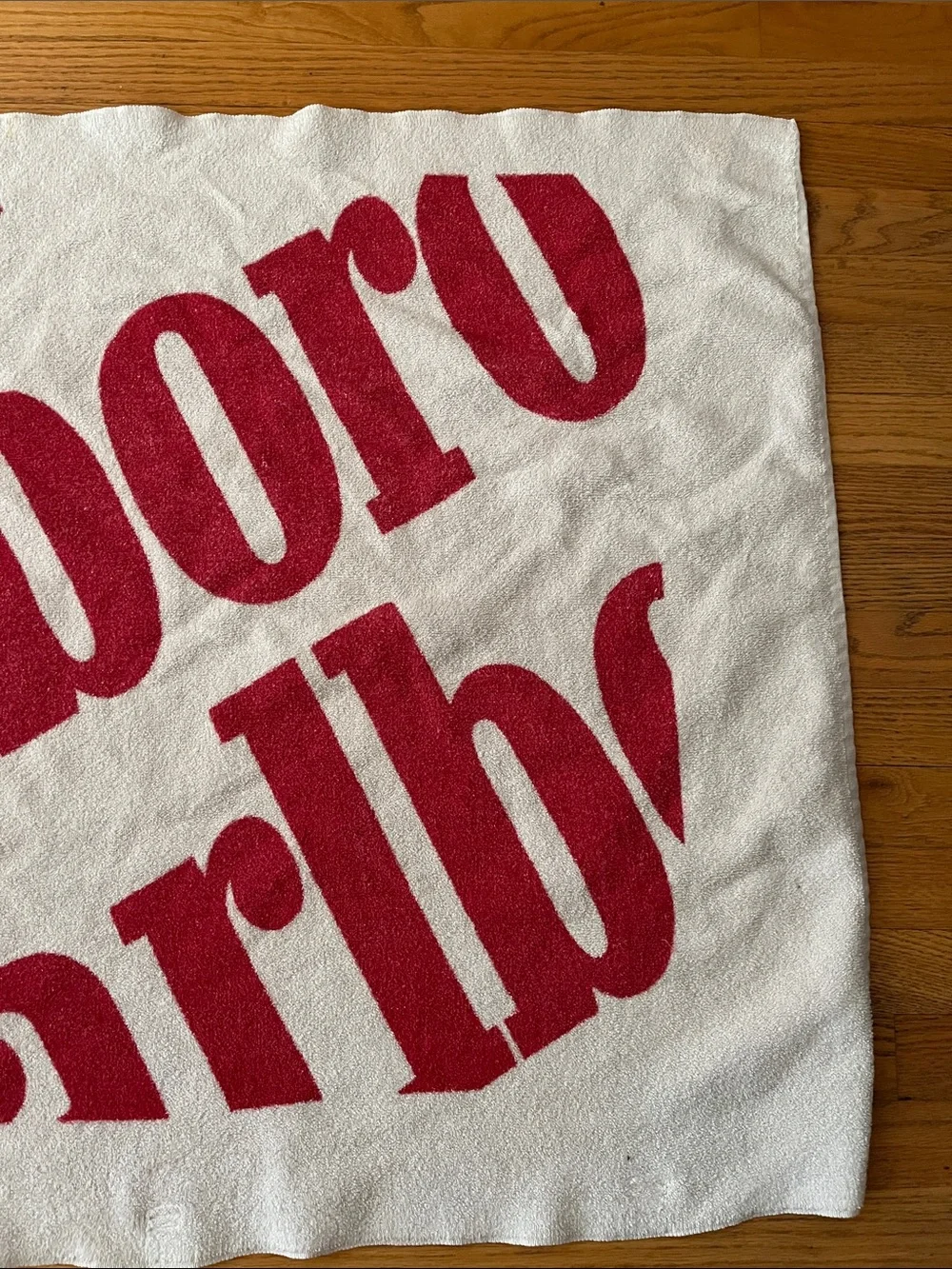 90s Marlboro Beach Towel Vtg Cigarette Promo Southern Terry Inc 33”x54” **READ**